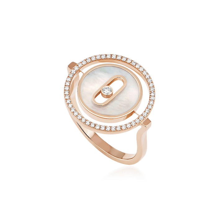 Anel Lucky Move PM White Mother-of-Pearl