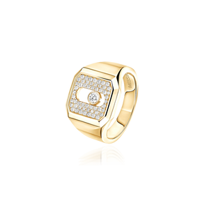Anel Move Joaillerie Pavé Signet