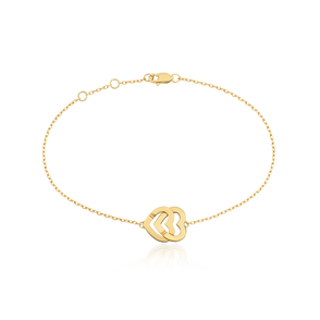 Pulseira Double Cœurs R10