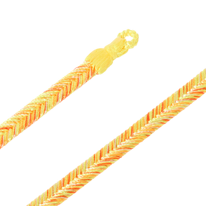 Pulseira Maillon L Cordão Tecido Tonic Yellow