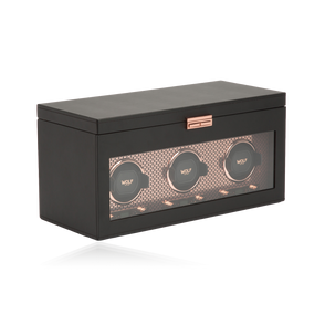Axis Triple Watch Winder With Storage