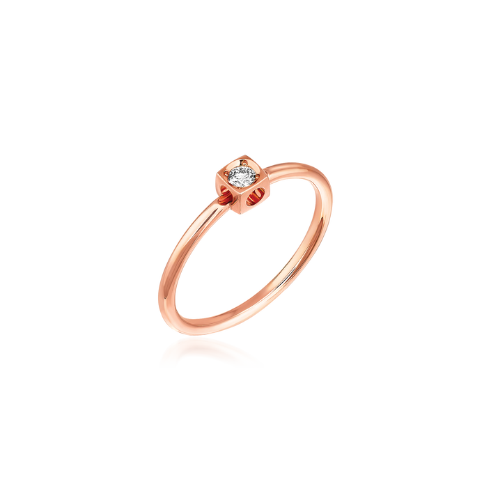 Anel Dinh Van Le Cube Diamant Xs