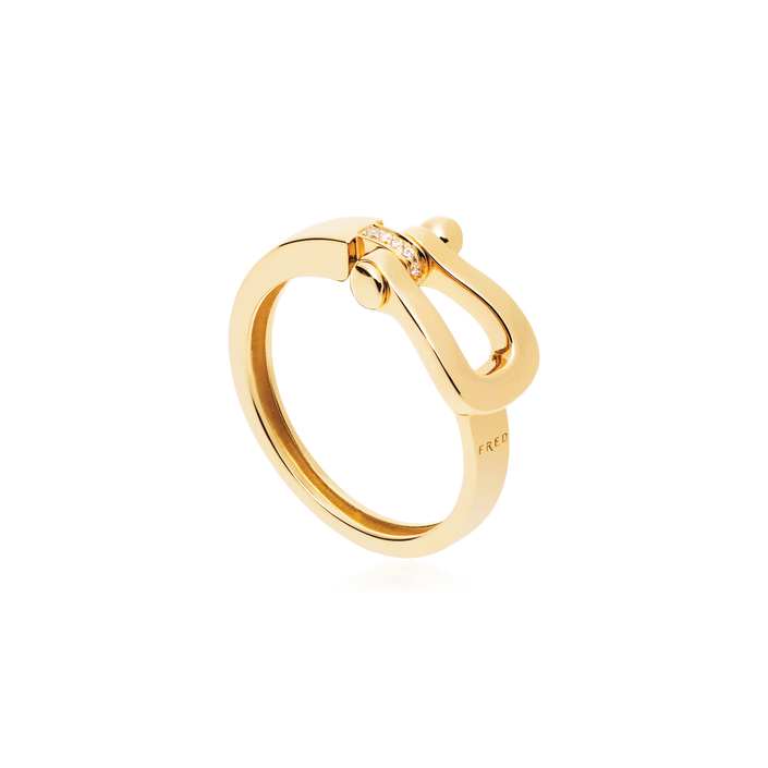 Anel Fred Force 10 Ruban Ouro Amarelo E Diamantes