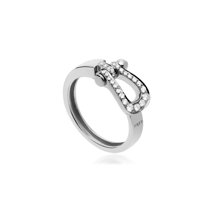 Anel Fred Force 10 Ruban Ouro Branco E Diamantes