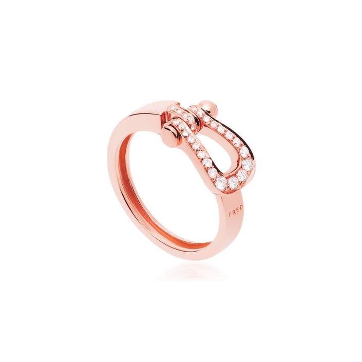 Anel Fred Force 10 Ruban Ouro Rosa E Diamantes