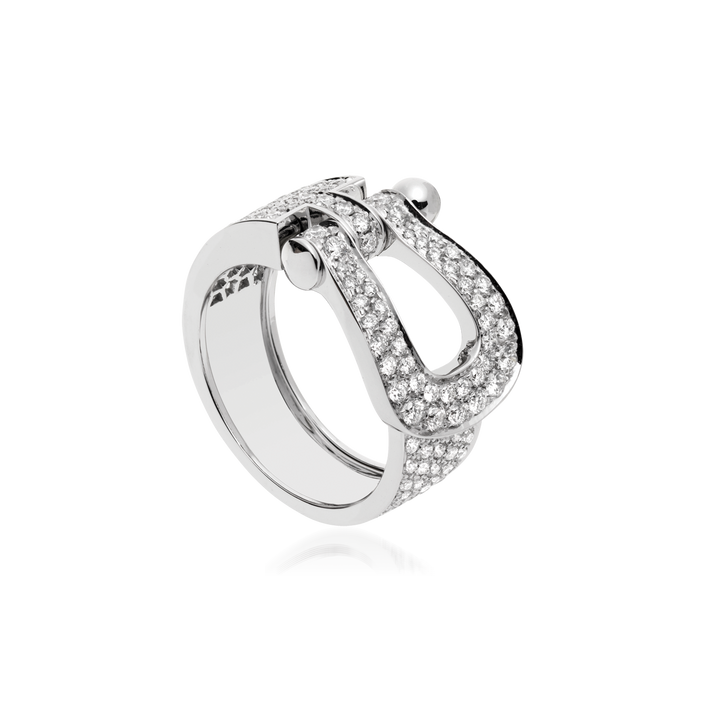 Anel Fred Force 10 Ruban Ouro Branco E Diamantes