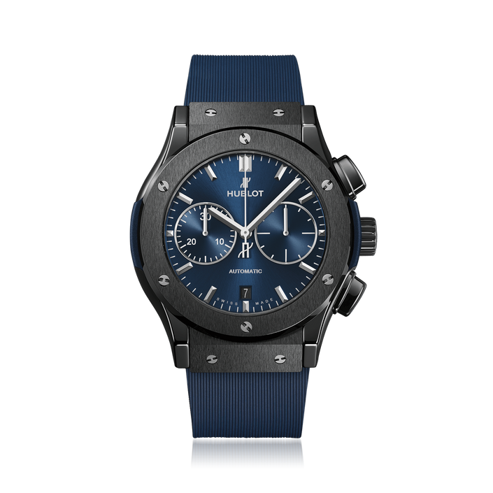Classic Fusion Ceramic Blue Chronograph