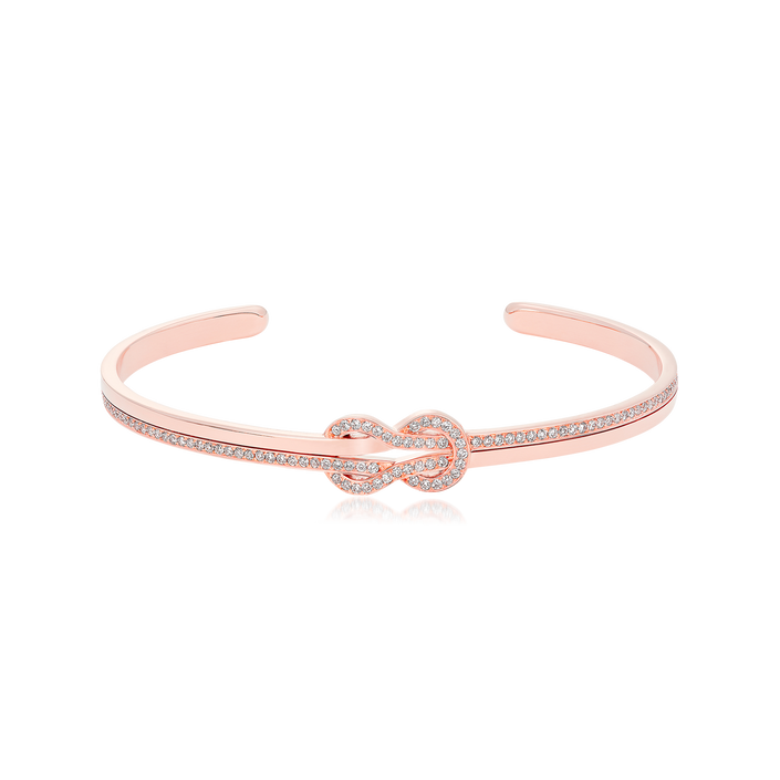 Pulseira Fred 8º0 Média Ouro Rosa E Diamantes