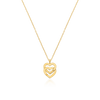 Fio com Pendente Double Cœurs R10