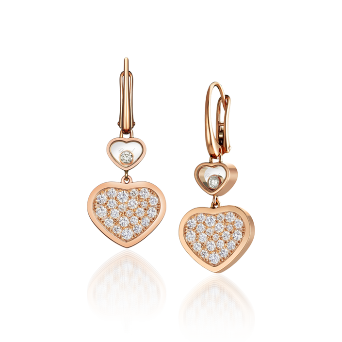 Chopard Brincos Happy Hearts