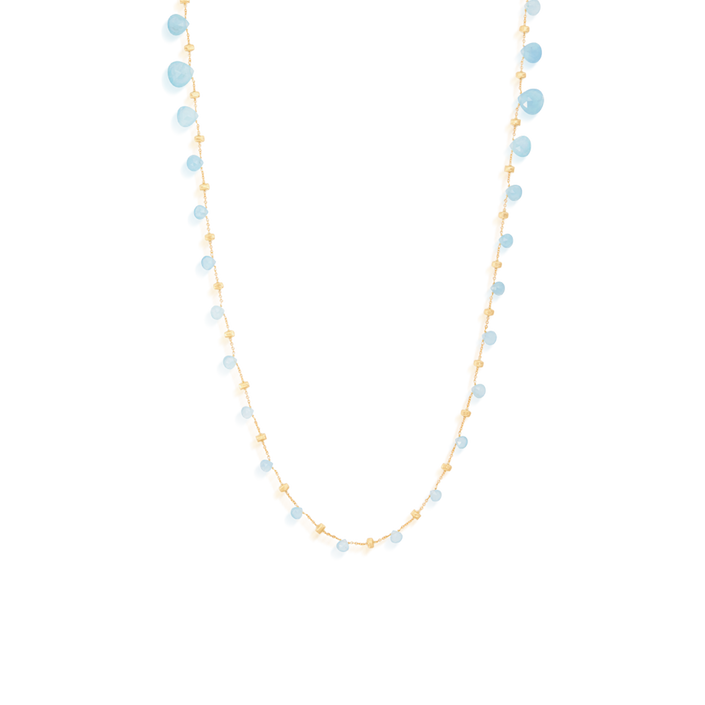 Colar Marco Bicego Paradise Ouro Amarelo E Água Marinha