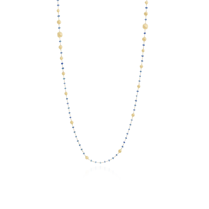 Colar Marco Bicego Africa Ouro Amarelo E Safira