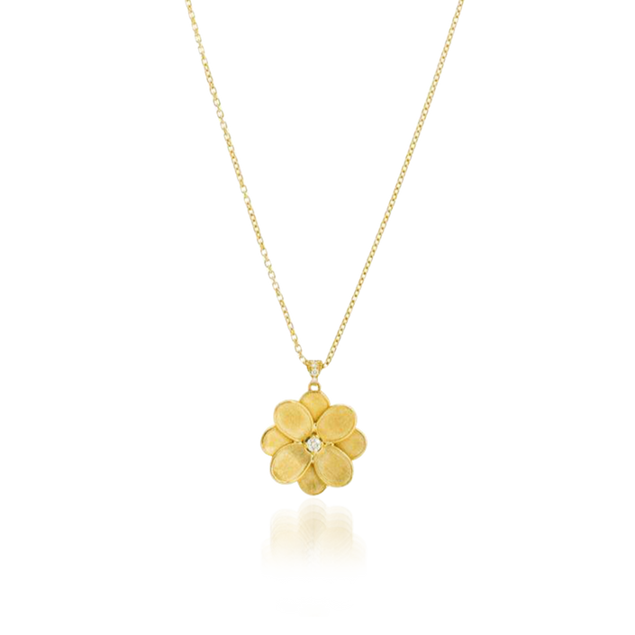 Colar Marco Bicego Lunaria Petali Ouro Amarelo E Diamantes