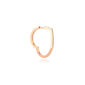 Brinco Argola Antifer Heart