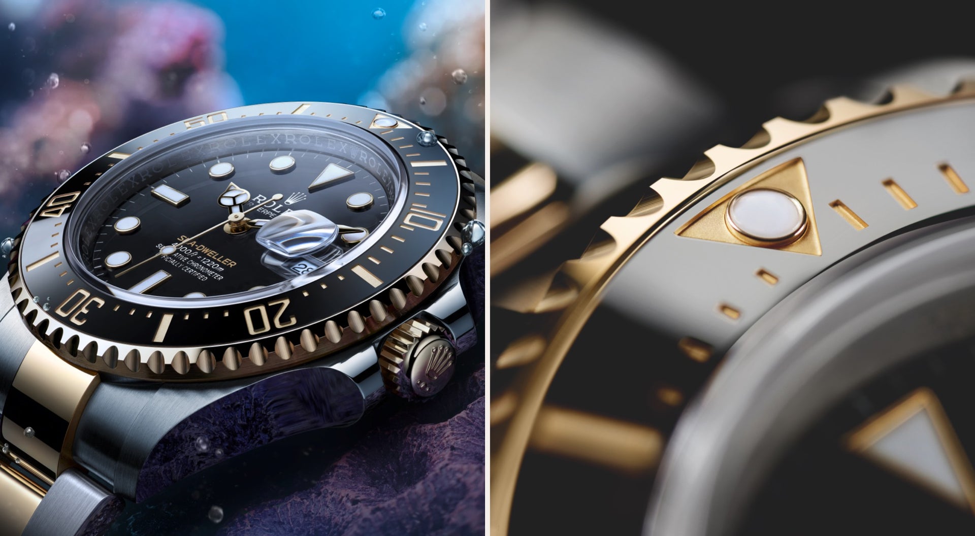 Coroa de rosca Triplock - Rolex Sea-Dweller