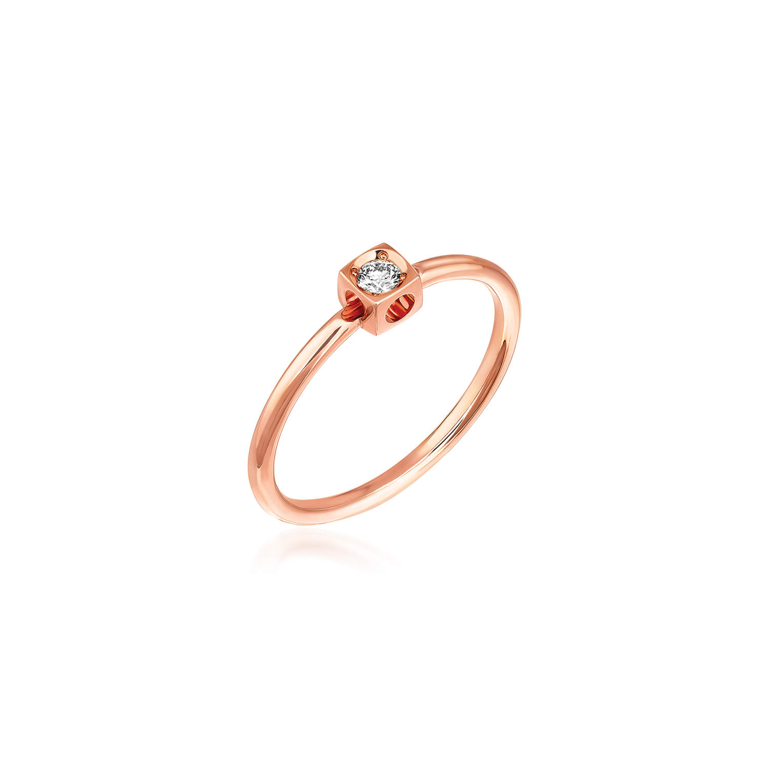 Anel Dinh Van Le Cube Diamant Xs