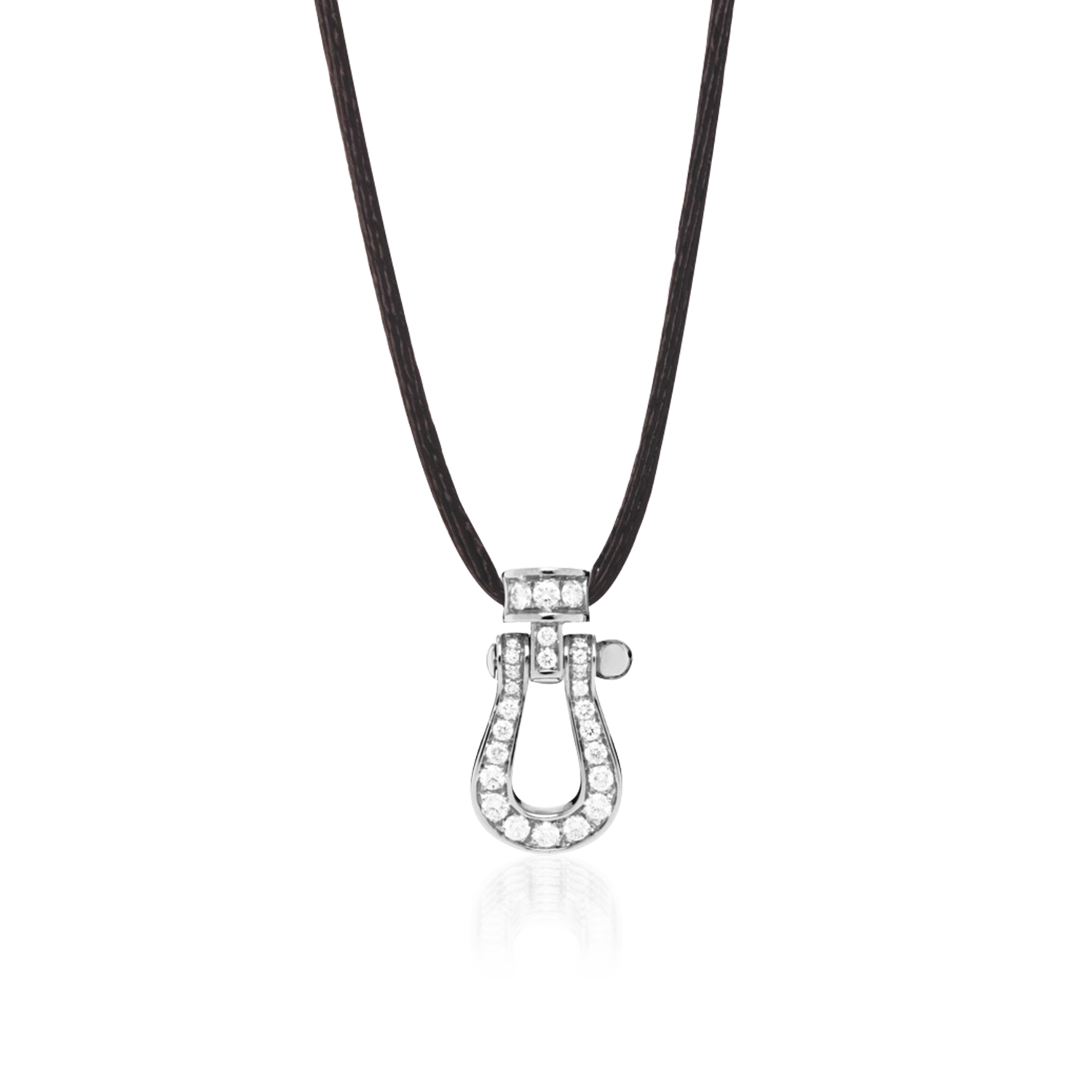 Pendente Fred Force 10 Ouro Branco E Diamantes