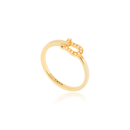 Anel Fred Force 10 Ruban Ouro Amarelo E Diamantes