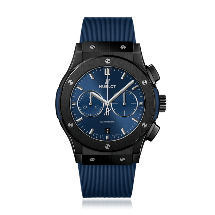 Classic Fusion Ceramic Blue Chronograph